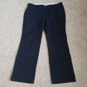 Bootcut Black Khaki Pants
